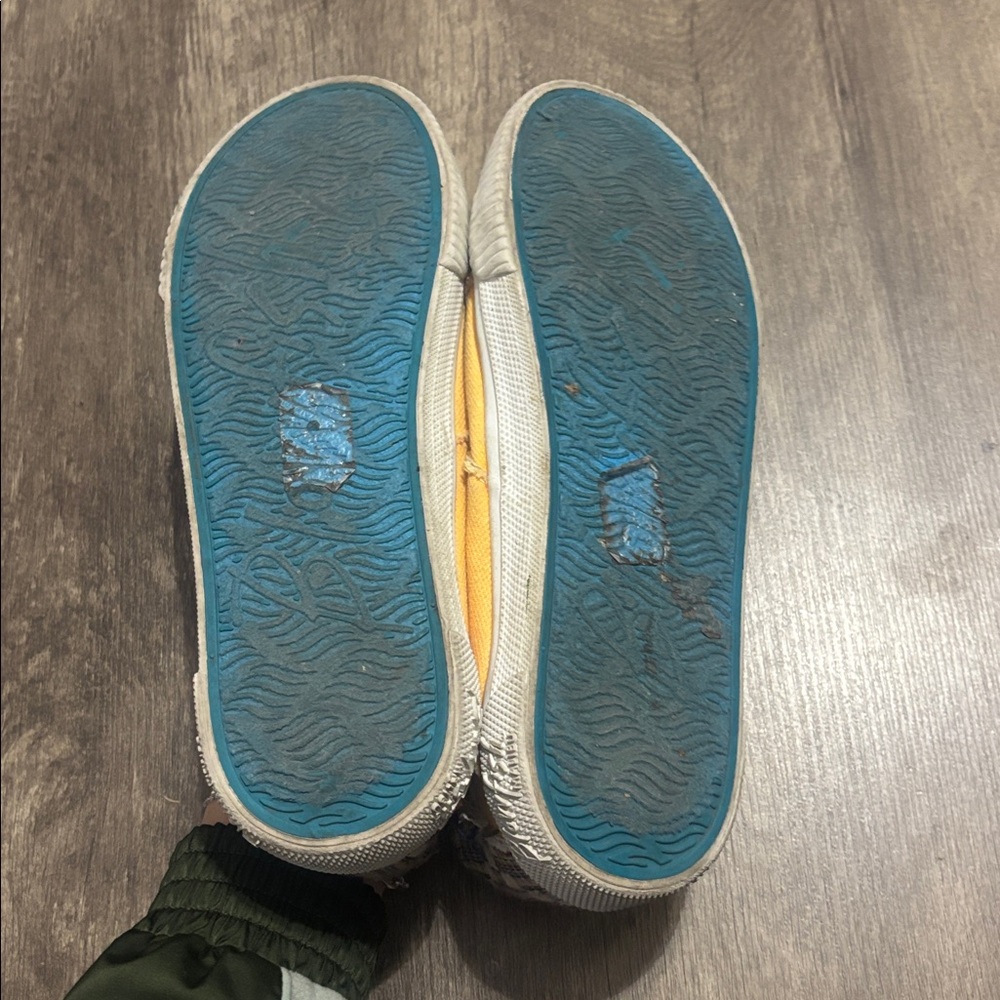 Blowfish Yellow Canvas Sneakers with Zipper Detail - Picture 6 of 6